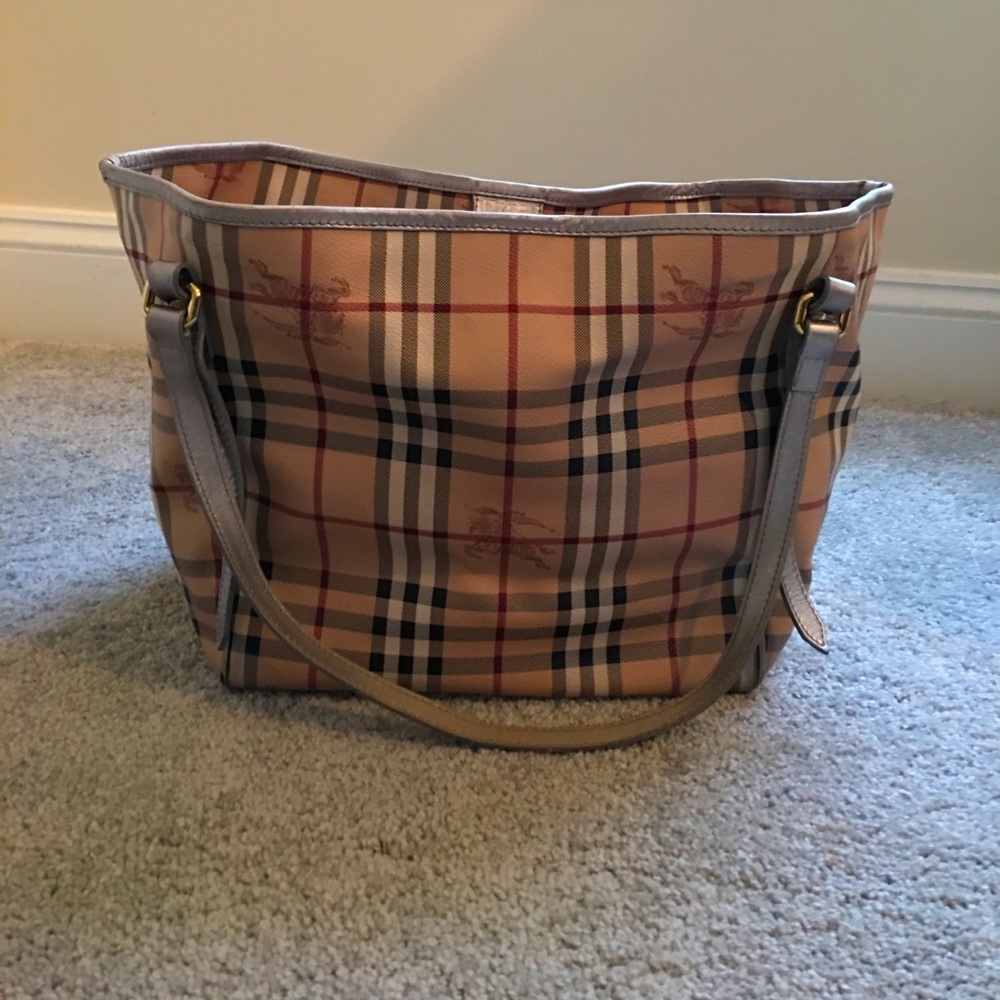 Burberry Haymarket Canterbury Tote Bag